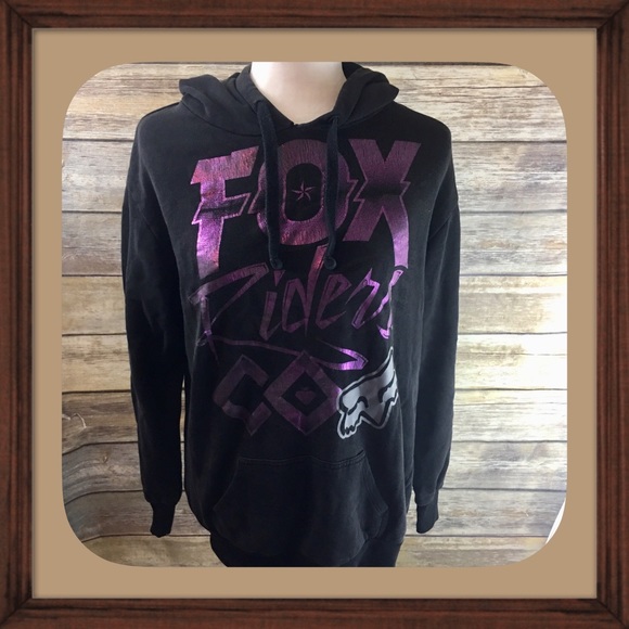 purple fox racing hoodie